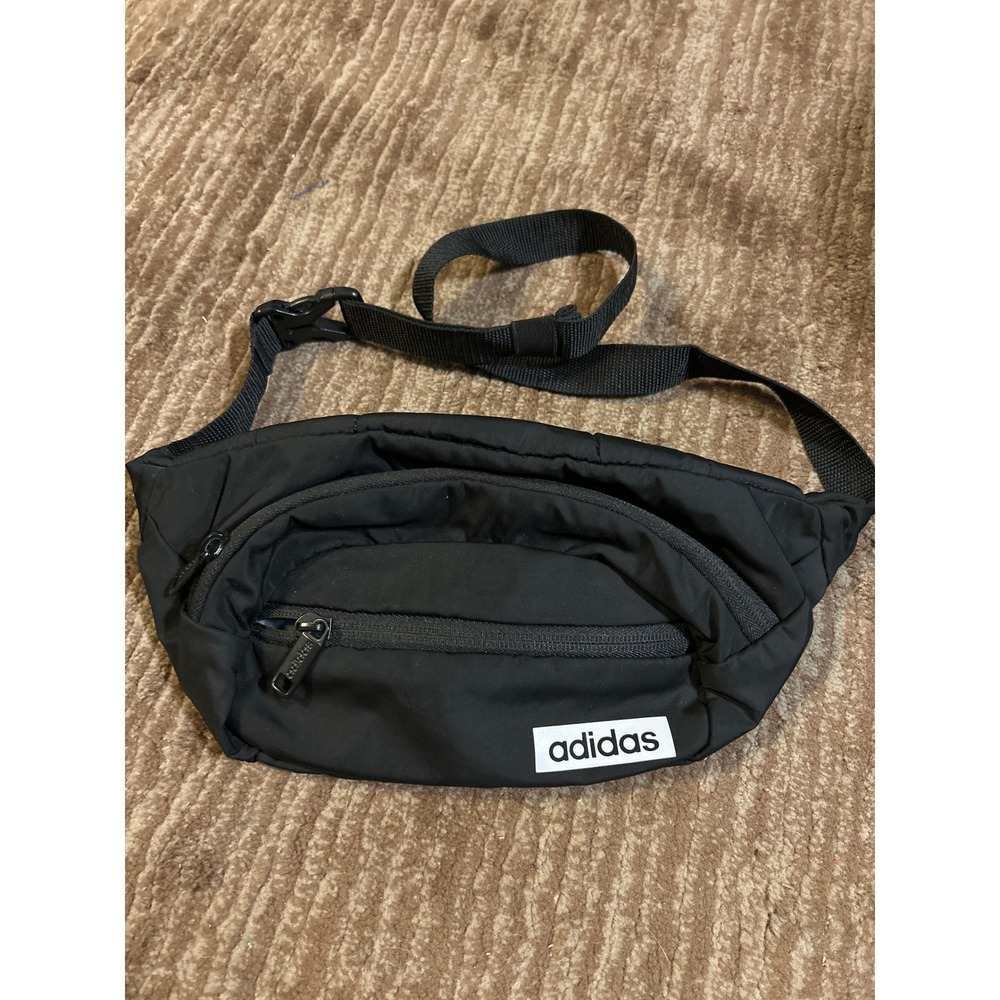 Adidas Fanny Pack Belt Bag Black Travel Essentials Adjustable Strap